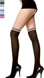 Opaque Knee High w/ Stripes Top