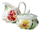 Spode Floral Haven Sugar and Creamer Set