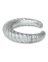 Sterling silver cuff bracelet, Baroque