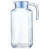 BHL Luminarc Glass Quadro Fridge Jug 1.7 Litre, White Lid