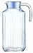 BHL Luminarc Glass Quadro Fridge Jug 1.7 Litre, White Lid