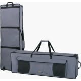 tom and will KAA Premium Padded Keyboard Bag with wheels size 143x44x18cm (20mm padding) in Grey and Black