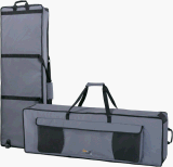 tom and will KAA Premium Padded Keyboard Bag with wheels size 143x44x18cm (20mm padding) in Grey and Black