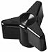 Davies Thermoset Three Arm Knob, Flute Rim, Threaded Hole, #10-32 Thread Size X 3/8