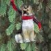 German Shepherd Tan / Black Christmas Ornament