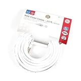 GE 25-ft. RG6 Coax Cable,White - 73373
