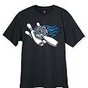 Blue Flame Ball and Pins Bowling T-Shirt