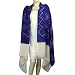 Tie & Dye Evening Wrap Designer Shawl in Wool Fabric 80 x 35 inches
