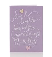 Love & Laughter Mr. and Mrs. Wedding Card