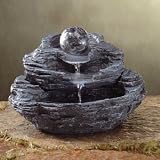 Rock Waterfall Fountain with Ball