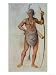 Indian in Body Paint Giclee Poster Print by John White, 12x16