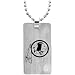 Team Titanium Washington Redskins Steel Dog Tag with Cubic Zirconia Insert