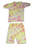 B. Steps - Toddler Girls Shorty Cotton Pajamas, Pink, Yellow
