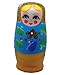 Blue Set of 5 Cutie Nesting Dolls Matryoshka Madness Russian Doll