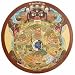 雑貨 マウスパッド - 輪廻絵図 (バージョン2): ネパールから、エスニックなマウスパッドが届きました!いままでありそうでなかったデザインですね。インドの神様やチベット密教の意匠が描かれています。円形のデザインをうまく使ったマウスパッドです。