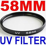 58mm UV Filter Lens for Any 58MM lens! Compatible with Canon Rebel XS T1i XTi XSi XT + More! Works with any 58mm Lens!