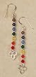 Sterling Silver and Swarovski Crystal Chakra Earrings