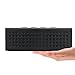 PYRUS Portable Bluetooth Speakers 2 x 10W Output 3D Surround Speakers Bulit-in 4400mAh Power Bank and Microphone for Handsfree Calling-Black