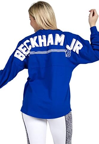 Odell Beckham Jr Classic Crew Neck Spirit Jersey Royal Blue-MED-front-print-Yes-13-Left Chest