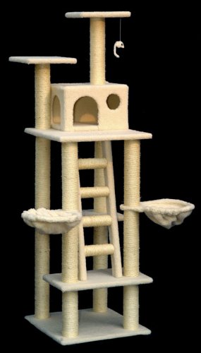 72″S Cat Furniture Tree House Condo Scratcher