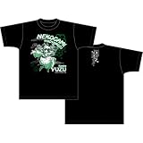 猫神やおよろず 柚子柄 Tシャツ ブラック サイズ:M