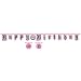 Super Stylish Jointed Birthday Banner w/13th and Sweet 16 Stickers
