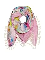 Plomo o Plata Fular (Rosa / Multicolor)