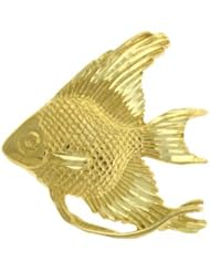 Dazzlers Solid 14 karats Gold Angelfish Charm Pendant available in three colors from jewelsberry (weights: 3.9 grams only)
