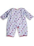 SnoPea - Infant Baby Boys Long Sleeved Quilted Coverall, Blue, Red