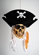 Pirate Deluxe Hanging Skull