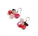 Oi! - E0531 - Boucles d'oreille Femme - Quartz rose - Perle Nacre - Peridot