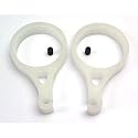 Delrin Tail Push Rod Guides, White: T-REX 500