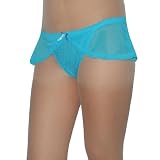 Frauen Passion Sexy Dehnbar Durchsichtig Netz Minirock Mit Integriertem Tanga H schen