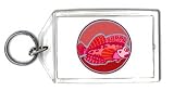 Keychain With Fin Swimming Red Fish Lip
