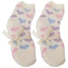 Ladies/Womens Premium Quality Heart Bed/Lounge Supersoft Cosy Ankle Socks (Pack Of 2)