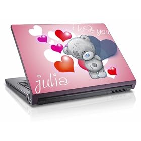 "Je t'aime-Samira" Uniques Autocollant Skin pour Ordinateur portable 10.2. Autocollant pour ordinateur portable.