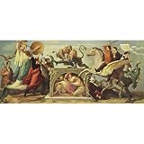 Wilhelm von Kaulbach (Drafts of frescoes at the Neue Pinakothek, scene: the fight against the chimera of Time Wig) Black - 13x19 custom fit with RichAndFramous Black 99 inch Poster Hangers
