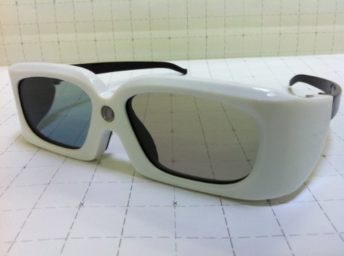 Future Cinema Eagle 510 - White 3D DLP Link Active Shutter Rechargeable Glasses for 3D Ready Projectors, Mitsubishi and Samsung DLP Link TV's