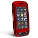 Red Rubberized Case Cover Protective SNAP-ON for Samsung A877 Impression