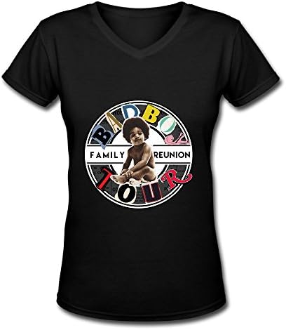 Love Puff Daddy 2016 Bad Boy Family Reunion Tour Logo V Neck T Shirt For Women