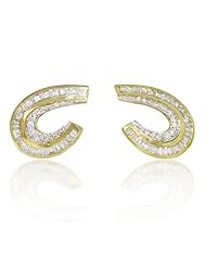 Diamond 18k Yellow Gold Huggie Earrings