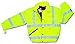 MCR Safety BMRCL3LPX3 Luminator Class 3 Insulated Polyester Bomber Pant with Elastic Waist and 3M Reflective Strip, Fluorescent Lime Green, 3X-Large