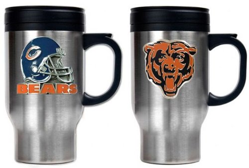 Chicago Bears NFL 16oz Stainless Steel Travel Mug