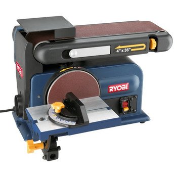 Factory-Reconditioned Ryobi ZRBD4600 4.3 Amp 4-in Belt and 6-in Disc Sander