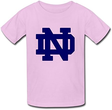 Causal Notre Dame Fighting Irish Boys Girls T-Shirt Pink Size L