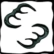 Resin Imitation Water Buffalo Horn Jewelry Ear Tribal, 12mm (1/2'') - Sold as a Pair