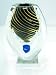 Murano Glass Vase Mouth Blown Art Geometric-cut Sapphire Vase X633