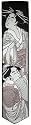 Utamaro Kitagawa Woven Silk bookmark