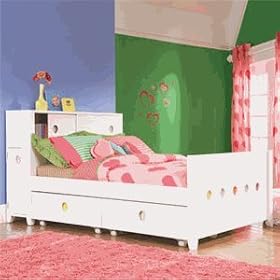 LittleMissMatched SketchoRama Bookcase Headboard Size: Full
