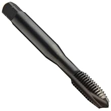 Dormer MTT-X E001/MTT-X E011 Powdered Metal Spiral Point Threading Tap, Black Oxide Finish, Round Shank With Square End, Plug Chamfer